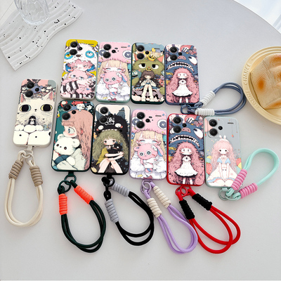 适用于红米note13pro+手机壳Rdeminote13pro+情侣23o90RA98C保护套23090RA98C卡通Hmnotel3pro+时尚超薄个性