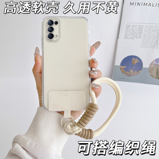 适用于OPPOReno5k手机壳Ren05k直边0PP0Ren05k全包边Ren05k防摔男女Reno5k超薄PEGM10软硅胶oop r5k透明软壳