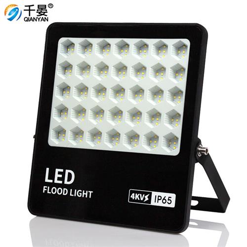 千晏投光灯led户外灯庭院路灯广告牌射灯100W厂房灯室外灯工厂灯