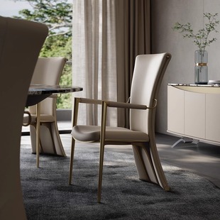 轻奢主人椅高端茶椅子茶桌喝茶台泡茶茶椅不锈钢茶室喝茶椅子