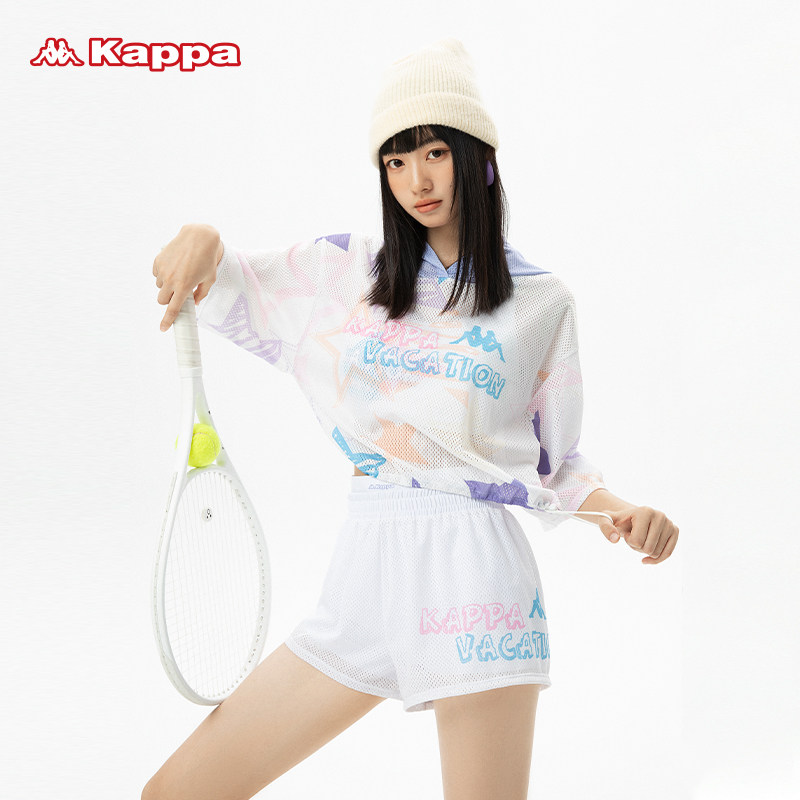 kappa游泳衣女士款微胖大码保守分体三件套2024年新款泡温泉泳装