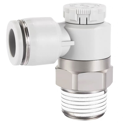 亚德客气动排气节流阀PTL4M5A-M PTL601A-M调速阀接头气缸限流阀