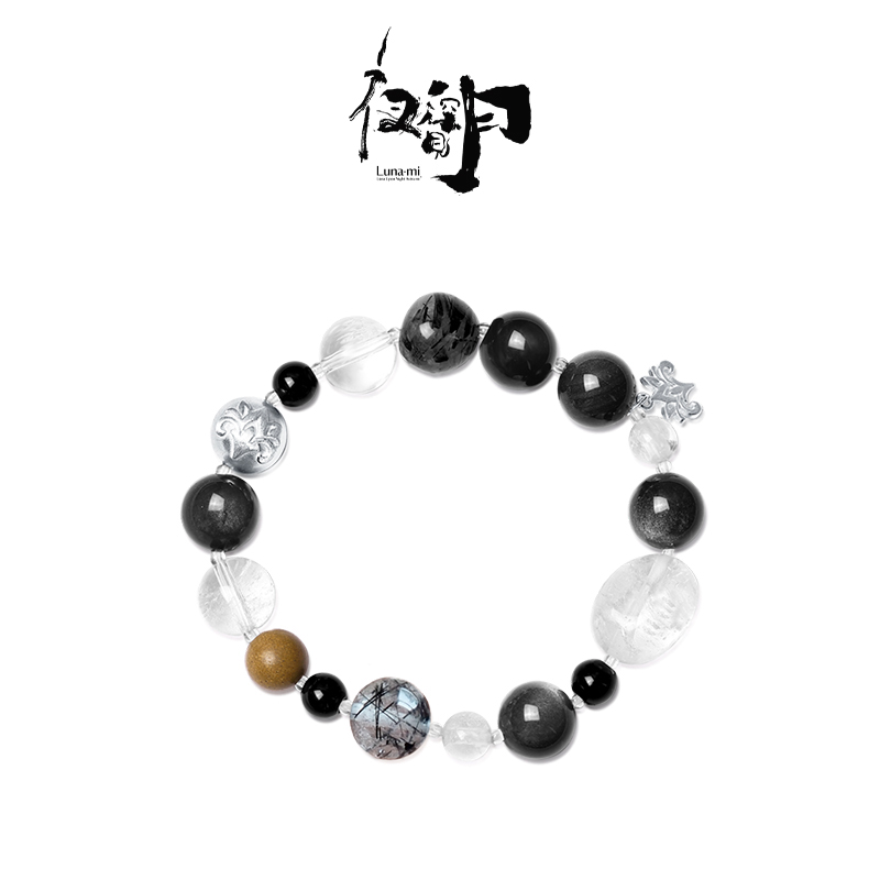 【Lunami 夜深见月】春日宴会系列忍冬水晶手串-顺心