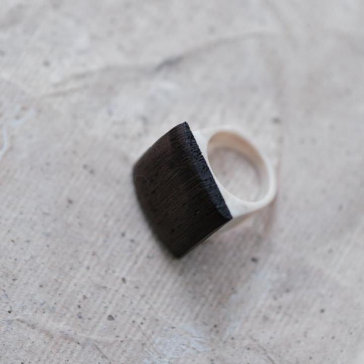 【奂山 HUANSHAN】方寸 木质戒指