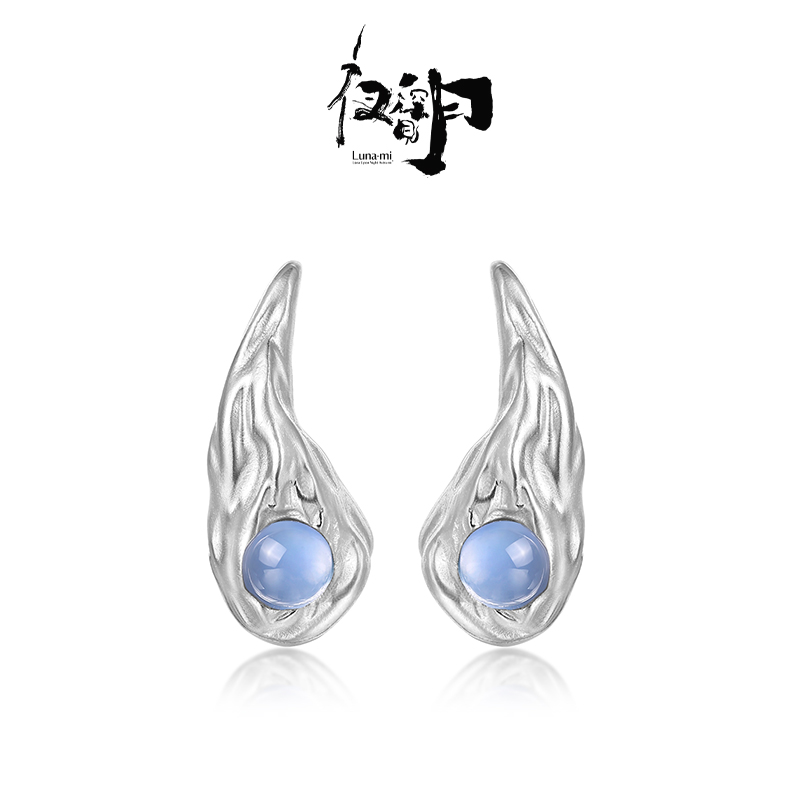 【Lunami 夜深见月】胚芽小耳钉轻奢气质【李一桐同款】