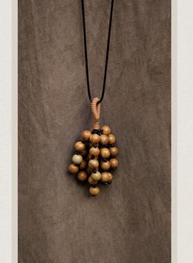 【HUANSHAN 奂山】非金属涤纶项链 蜡石禅项链  HSBL049