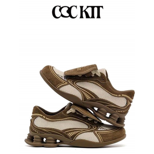 COCKTT休闲鞋秋冬新款美式复古潮街设计百搭可露丽风网面德训单鞋
