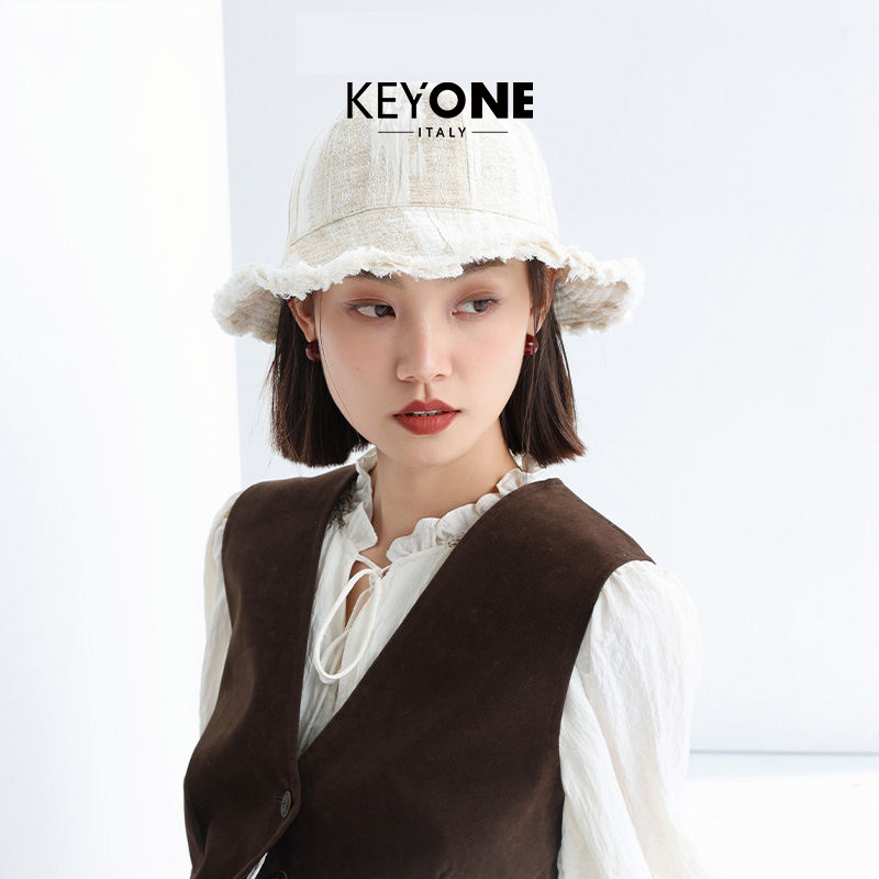 【KEYONE】简约渔夫帽女韩版百搭显脸小盆帽