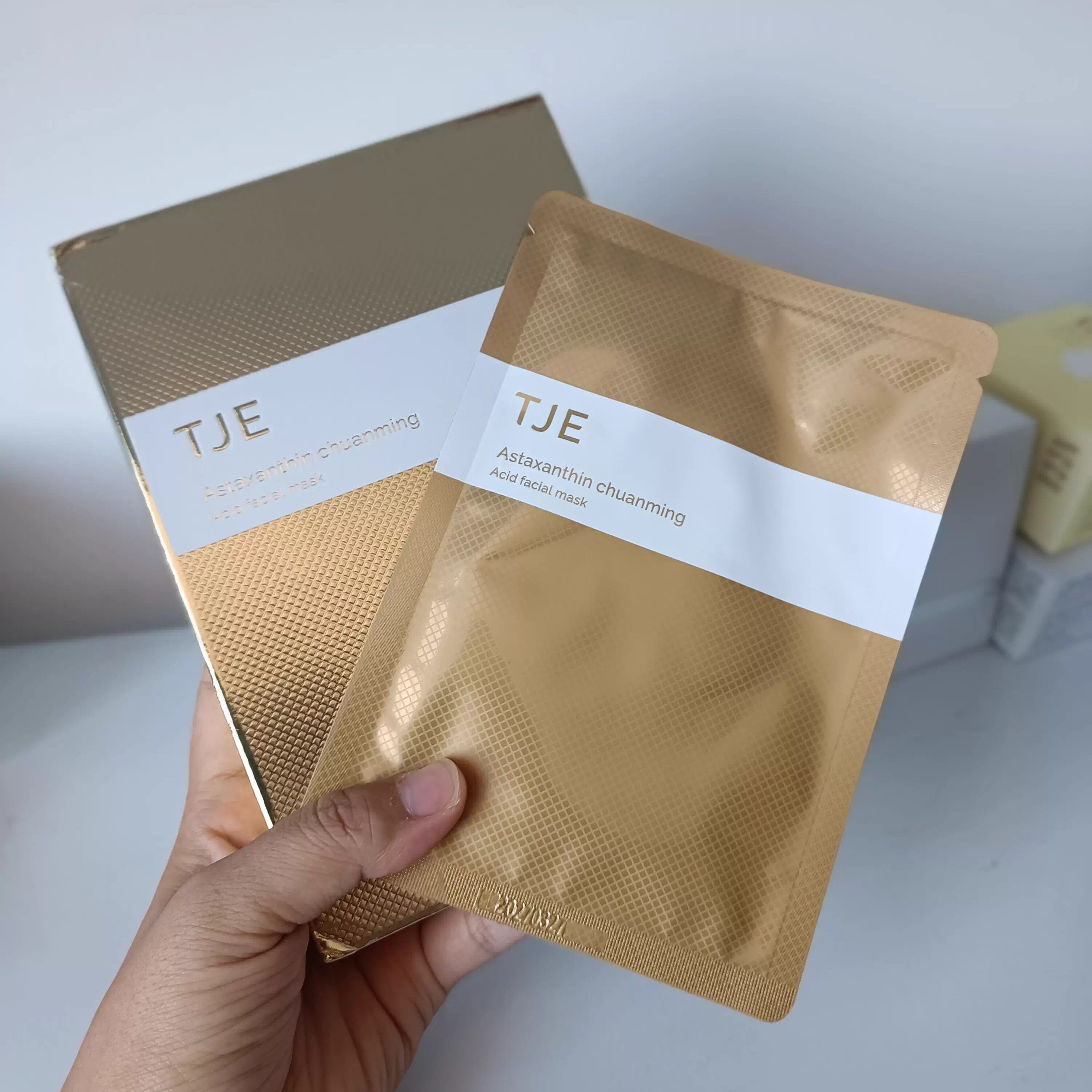 TJE虾青素传明酸面膜抗初老抗氧提亮肤色补水面贴膜图片