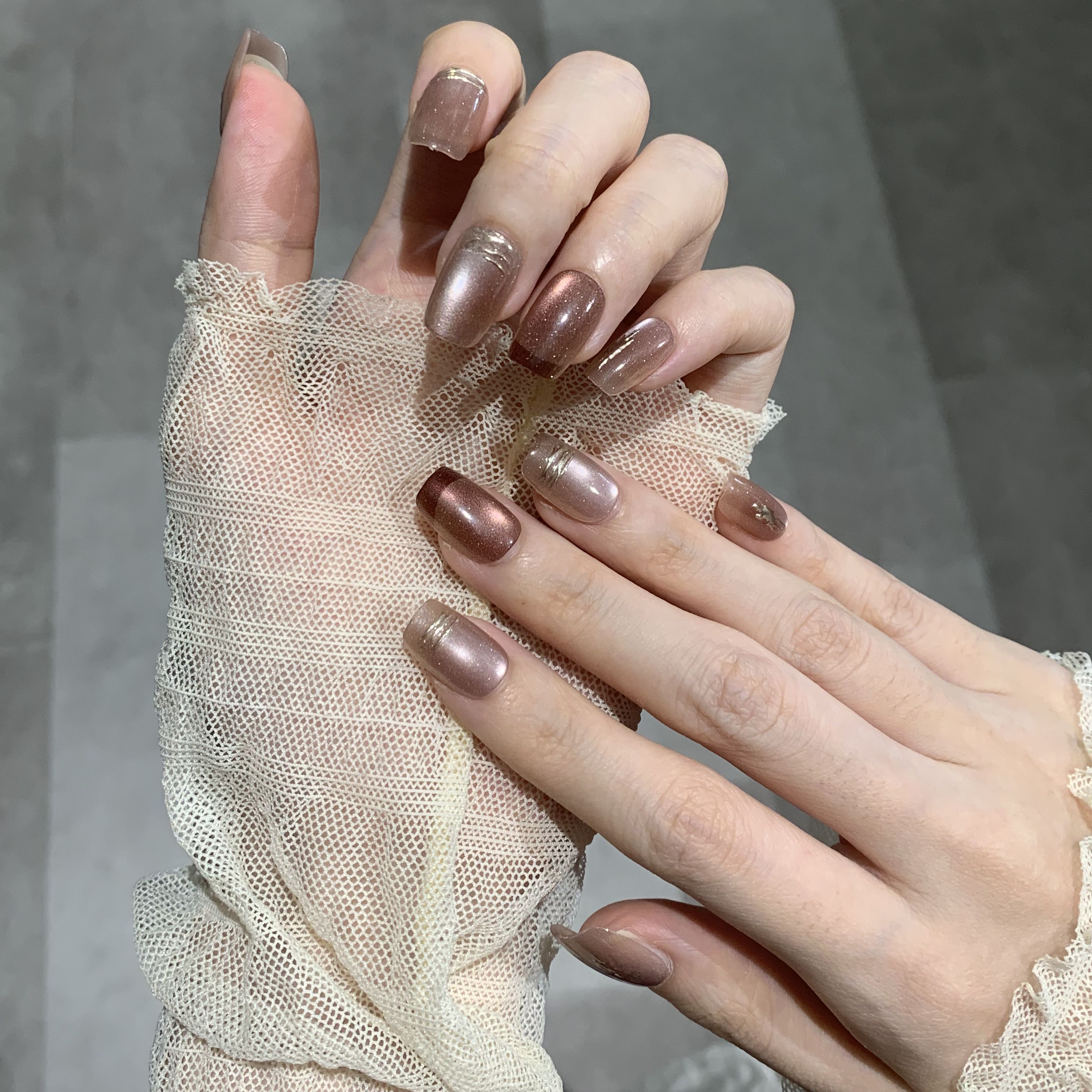 绒绒仙棕|心愿先生2025秋季爆款气质优雅穿戴甲约会日常