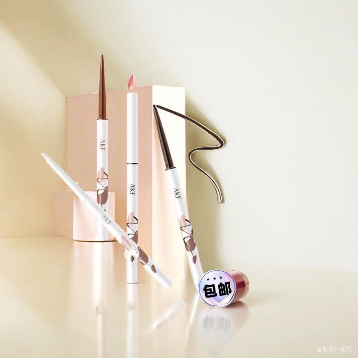 AKF灵感描绘眼线胶笔防水不易晕染持久极细液笔新手初学者卧蚕女,彩妆/香水/美妆工具,眼线,淘宝优惠券,粉丝福利购,淘宝优惠卷