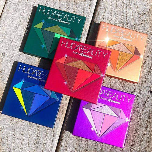 HUDA beauty钻石眼影盘珠光哑光细闪学生舞台玩妆无盒发货9.9g