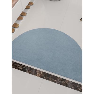 超薄防滑地垫天然橡胶入户门垫可机洗裁剪定制地毯纯色半圆形地毡