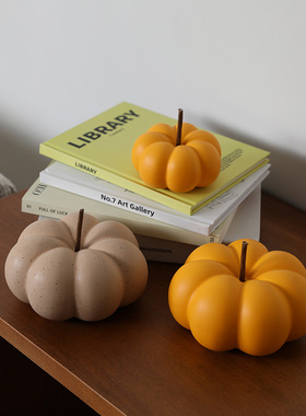 创意莫兰迪陶瓷南瓜摆件家居客厅酒柜电视柜商场办公室桌面装饰品
