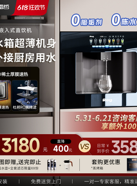 【雷哲旗舰店】Reg雷哲V100嵌入式直饮机内嵌式家用管线机净饮机
