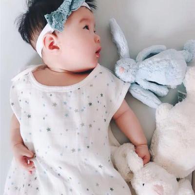 出口muslin春秋四层儿童纱布睡袋婴儿竹棉背心式宝宝分腿防踢被