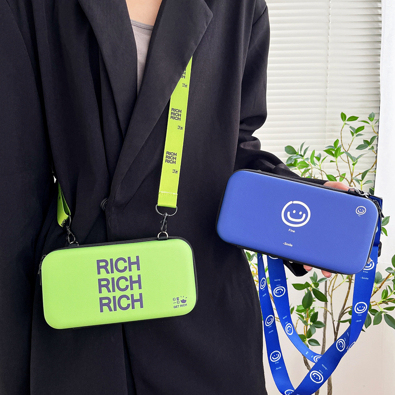 手机移动电源硬盘数码收纳包CCD相机耳机数据线充电器卡通收纳盒挂绳U盘包防震收纳包零钱钥匙便携盒子