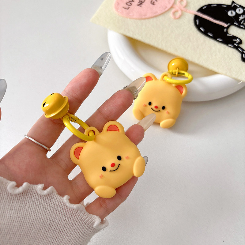 黄油小熊适用苹果AirTag保护套