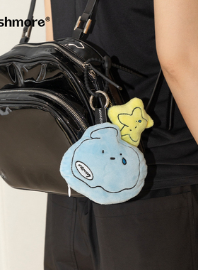 wishmore贝壳耳机包挂件原创钥匙扣玩偶公仔挂饰包包挂件高级感