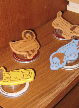 wishmore磁吸支架木头片动物手机支架适用于iphone17pm/16pm/15pm