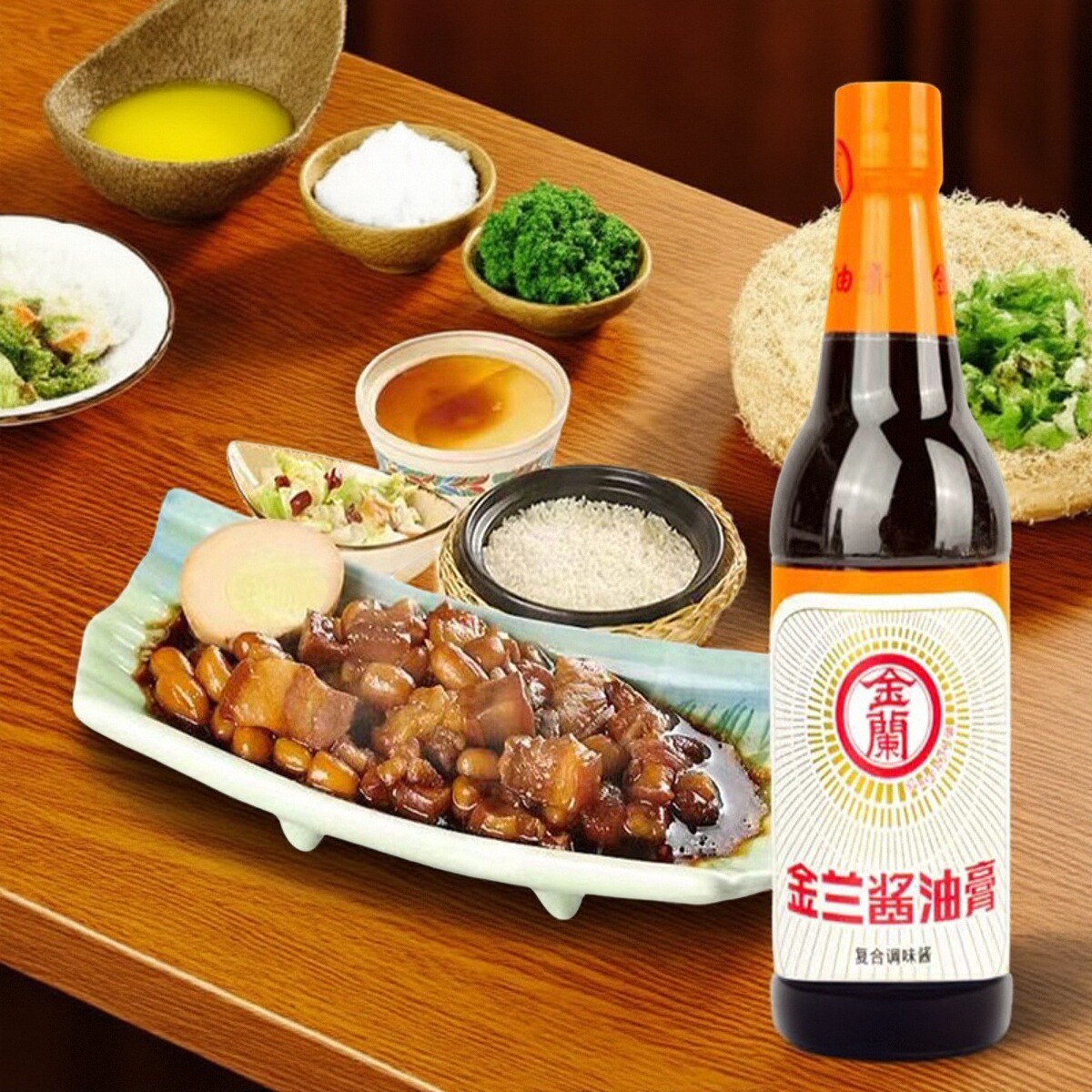 1瓶包邮 台湾金兰油膏纯酿造酱油膏卤肉饭调料火锅蘸酱厨房调味料