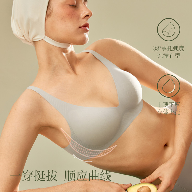 【Nicole老爷】素肌良品引力果冻条软支撑无痕文胸