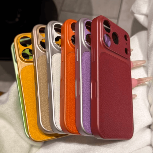 苹果16promax手机壳荔枝纹皮质