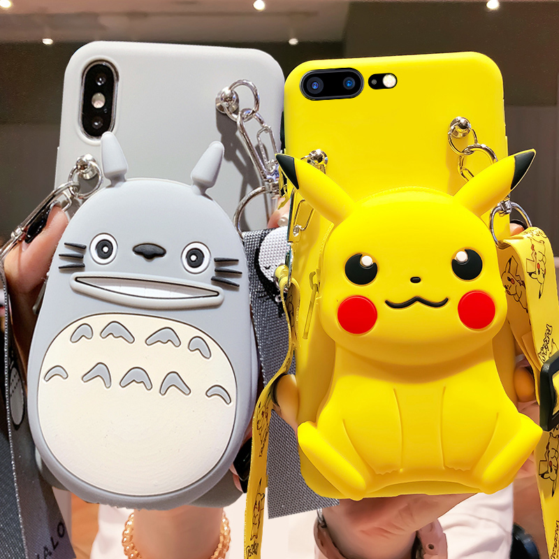 斜挎零钱包适用iPhone15promax手机壳背带挂绳苹果13promax可爱卡通14promax斜背16pro网红女11钱包12背包式