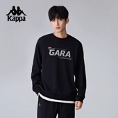 Kappa卡帕背靠背加绒圆领运动卫衣男秋冬新款 保暖上衣 针织套头衫