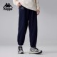 男裤 Kappa卡帕背靠背秋冬新款 保暖针织裤 加绒束脚裤 休闲运动长裤