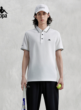 Kappa卡帕背靠背2025新款复古短袖polo衫男夏士季运动休闲短袖t恤