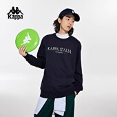 男字母印花运动卫衣休闲圆领长袖 Kappa卡帕针织套头衫 2026新款