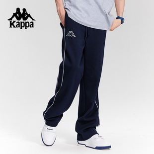 简约舒适垂感直筒针织裤 秋季 男2025新品 Kappa卡帕背靠背运动长裤
