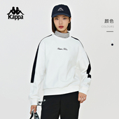 女休闲圆领长袖 Kappa卡帕背靠背复古针织套头衫 2026新款 运动卫衣