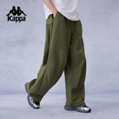 运动长裤 男款 休闲裤 裤 直筒工装 Kappa卡帕背靠背户外防泼水伞兵裤