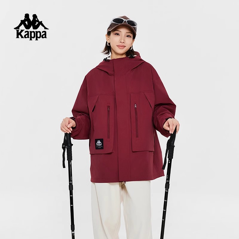 休闲外套防风衣Kappa连帽