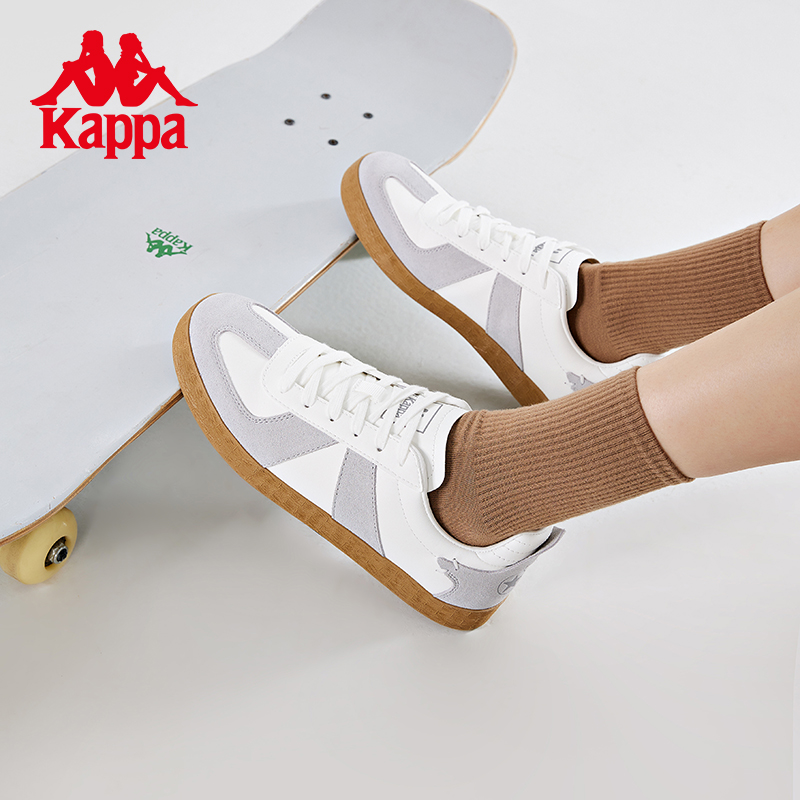 Kappa小白鞋男女同款德训鞋低帮