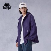 复古开衫 Kappa卡帕背靠背防风衣2024新款 男士 运动外套防泼水上衣