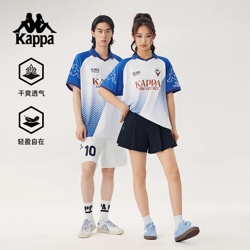 卡帕情侣亲肤运动短袖polo衫