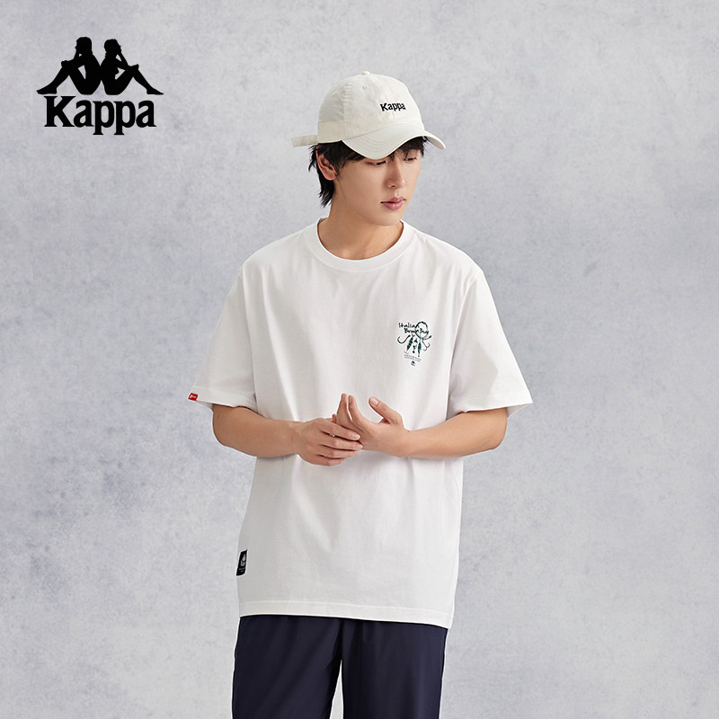 卡帕男款纯棉短袖t恤运动休闲