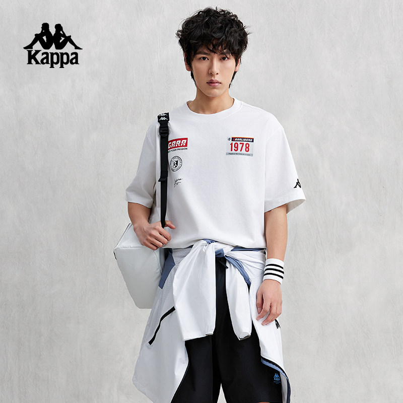 卡帕男士美式运动速干t恤短袖