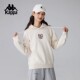 Kappa卡帕背靠背春秋保暖卫衣女2026新款 运动连帽上衣针织套头衫