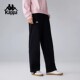 保暖直筒裤 复古休闲运动裤 子 女新款 Kappa卡帕背靠背春秋针织长裤