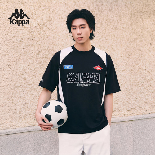 Kappa夏季速干撞色字母T恤