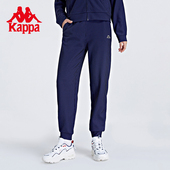 Kappa卡帕运动裤 K0B62AK07 休闲条纹小脚卫裤 2026春季 女针织长裤
