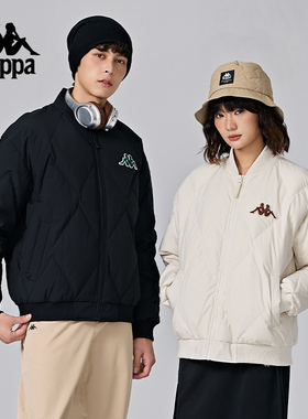 Kappa卡帕背靠背羽绒服女2026新款冬保暖夹克运动防寒服外套男款