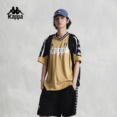 Kappa卡帕背靠背2026新款 男串标运动t恤休闲半袖 夏季 球衣复古短袖