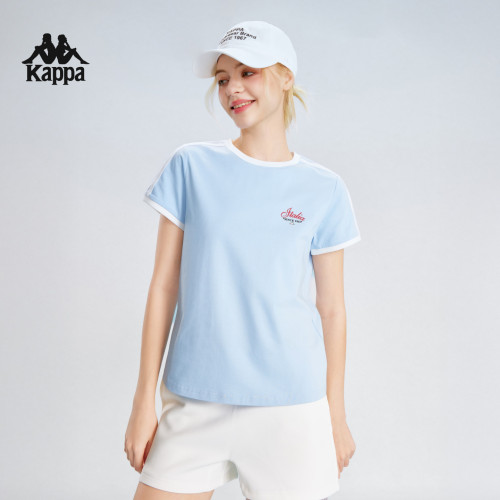 Kappa撞色美式复古凉感T恤女