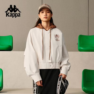 卡帕女款可拆卸帽子防风衣