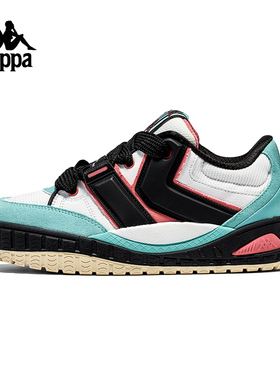 Kappa卡帕背靠背新款情侣款板鞋复古运动鞋厚底增高鞋女休闲鞋男